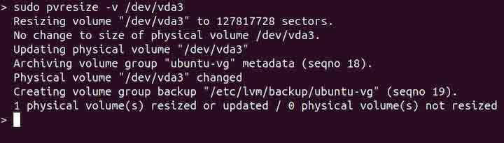 pvresize Command in Linux2