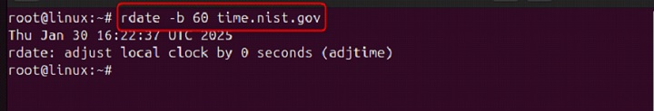 rdate Command in Linux4