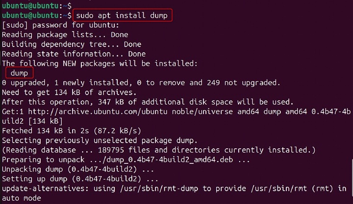 rdump Command in Linux1