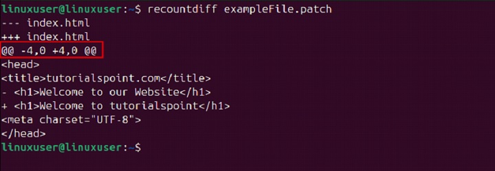 recountdiff Command in Linux4