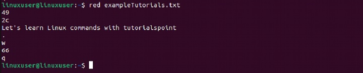 red Command in Linux4