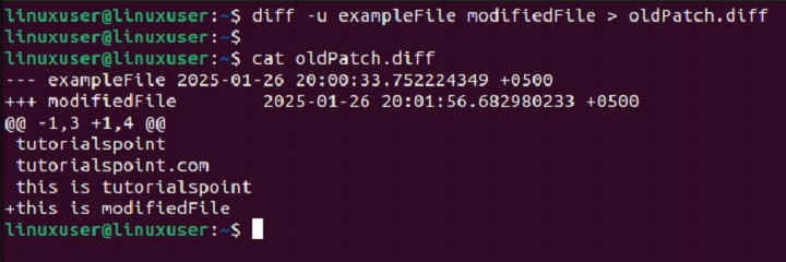 rediff Command in Linux5
