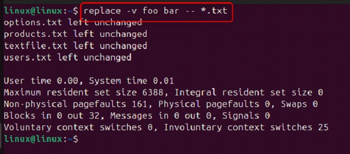 replace Command in Linux4
