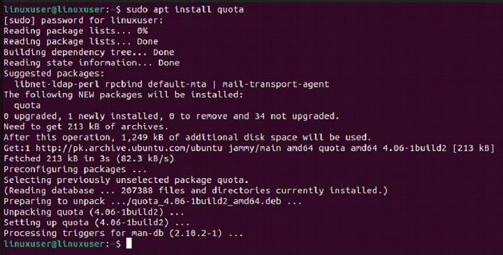 repquota Command in Linux2