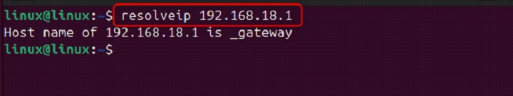 resolveip Command in Linux2