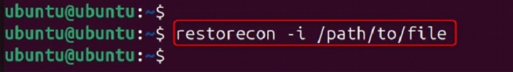 restorecon Command in Linux7