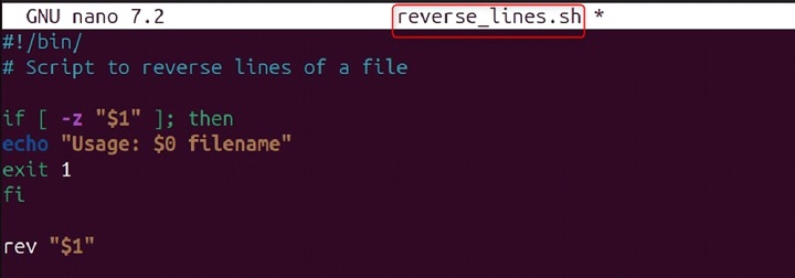 rev Command in Linux7