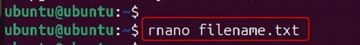 rnano Command in Linux2