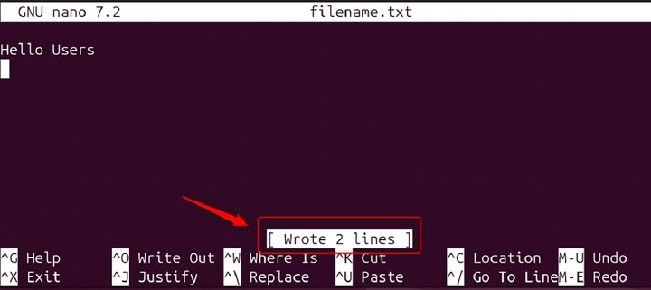 rnano Command in Linux4