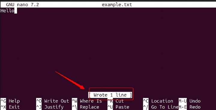 rnano Command in Linux8