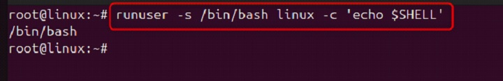runuser Command in Linux7