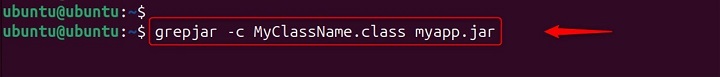 Searching for specific class Using grepjar