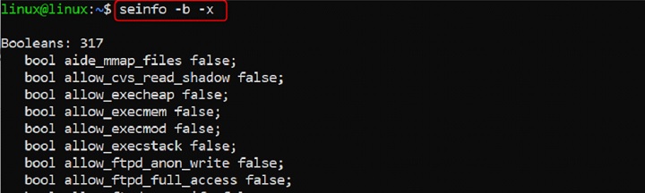 seinfo Command in Linux10