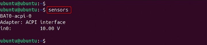Sensors Command in Linux2