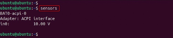 Sensors Command in Linux4