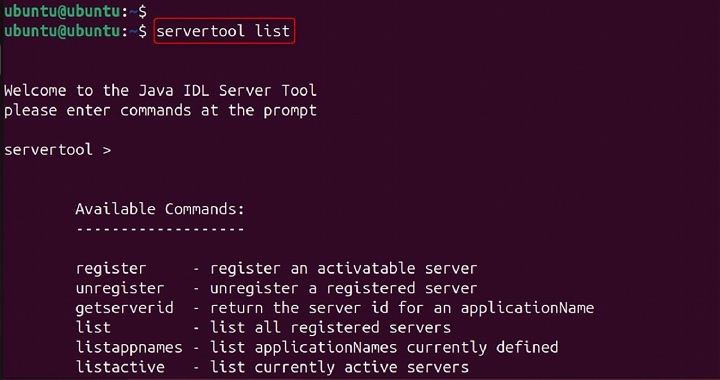 servertool Command in Linux2