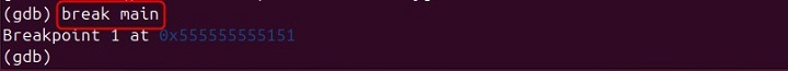 Setting Breakpoint Using gdb