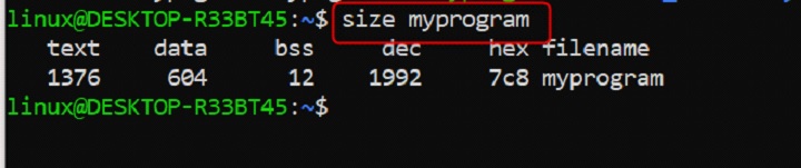 size Command in Linux1