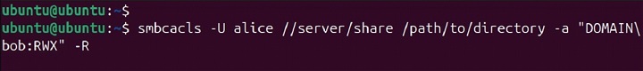 smbcacls Command in Linux6