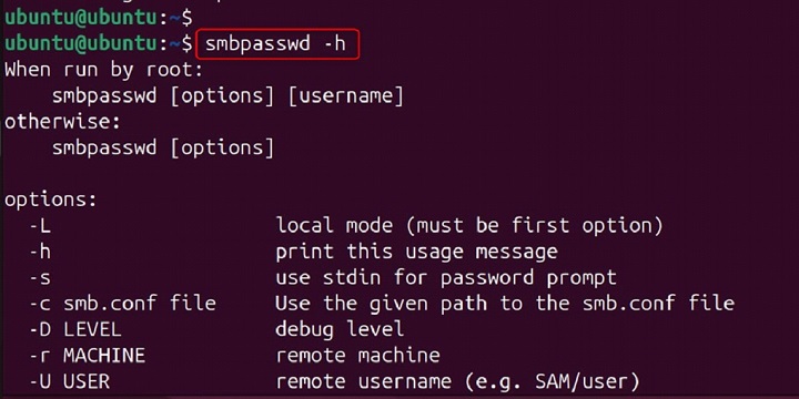 smbpasswd Command in Linux8