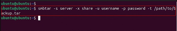 smbtar Command in Linux1