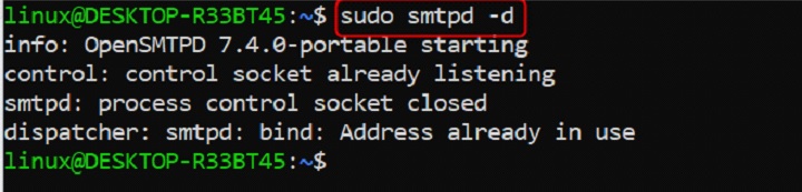 smtpd Command in Linux5