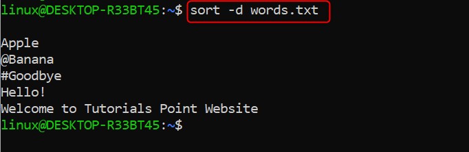 sort Command in Linux2