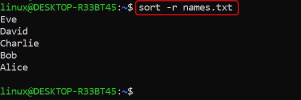 sort Command in Linux3