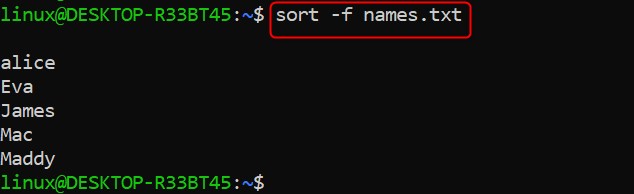sort Command in Linux4