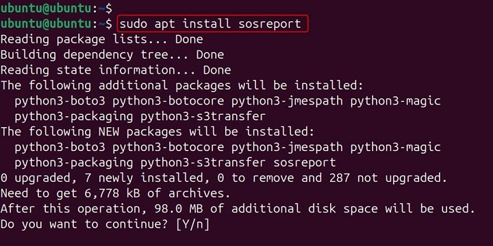 sosreport Command in Linux1