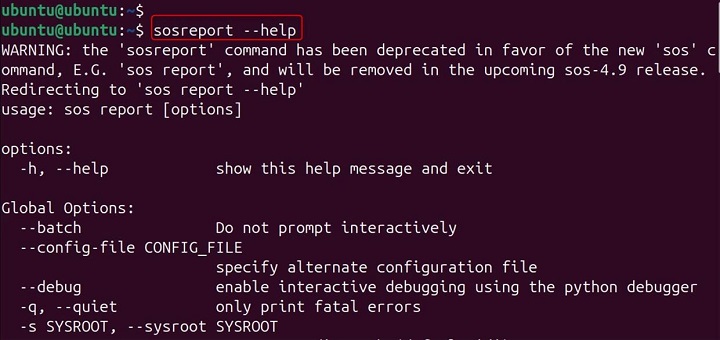 sosreport Command in Linux10
