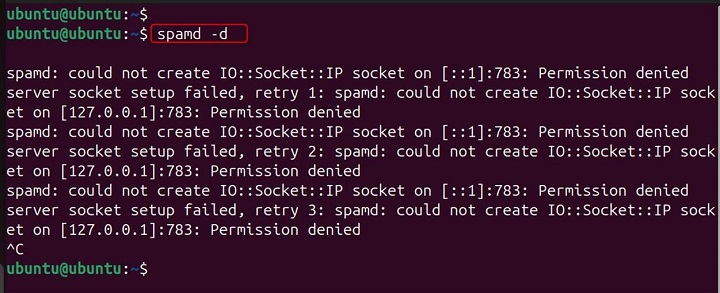 spamd Command in Linux17