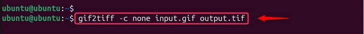 Specifying Compression Using gif2tiff Command