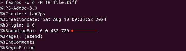 Specifying Output Page Dimensions