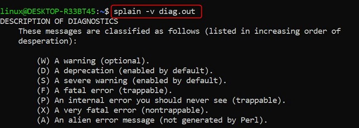 splain Command in Linux2
