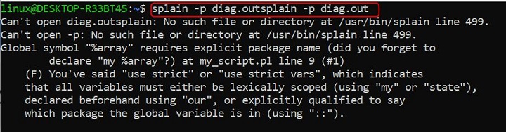 splain Command in Linux3