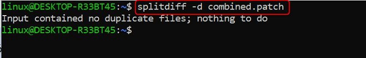 splitdiff Command in Linux1
