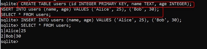 sqlite3 Command in Linux2