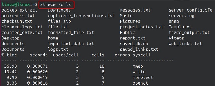 strace Command in Linux5