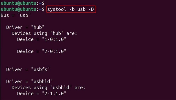 systool Command in Linux4
