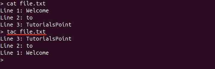 tac Command in Linux1