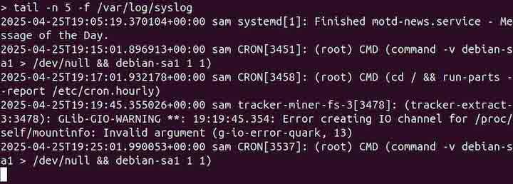 tailf Command in Linux3