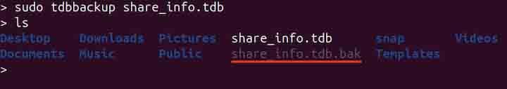 tdbbackup Command in Linux2