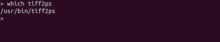 tiff2ps Command in Linux1