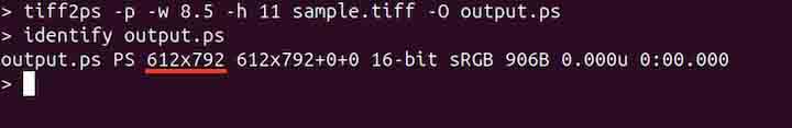 tiff2ps Command in Linux5