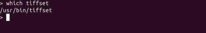 tiffset Command in Linux1