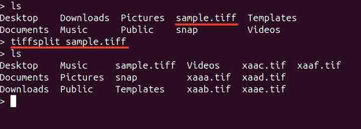 tiffsplit Command in Linux2