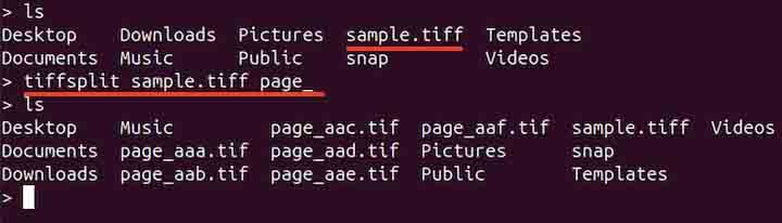 tiffsplit Command in Linux3