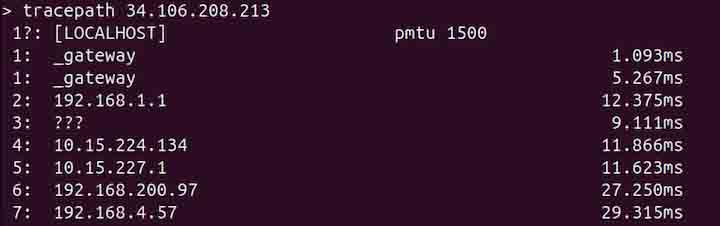 tracepath Command in Linux2