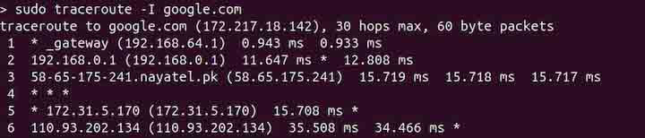 traceroute Command in Linux6